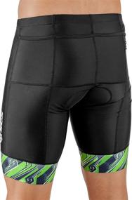 img 1 attached to 🏊 Men's 8 Inch Swim Bike Tri Shorts - Triathlete Shorts with 4 Pocket Front for Triathlon