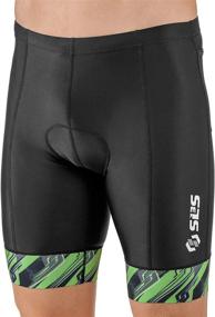 img 2 attached to 🏊 Men's 8 Inch Swim Bike Tri Shorts - Triathlete Shorts with 4 Pocket Front for Triathlon