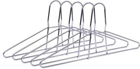 img 2 attached to 🔒 Ultra-Sturdy Anti-Theft Metal Coat Hangers: Quality Hangers (30) - Supports 200LB, Polished Chrome, Closed Loop Suit Hangers