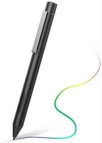 img 4 attached to ✏️ MoKo Stylus Pen Compatible with Surface - Precise 1024 Pressure Points, Tilt Sensitivity, Long Battery Life - Black