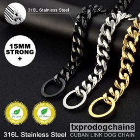 img 1 attached to Txprodogchains Collar Strong Stainless Medium
