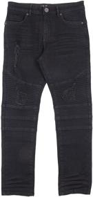 img 4 attached to 👖 RAY Boys' Slim Biker Pants - Boys' Clothing and Jeans