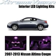 xtremevision interior led for nissan altima coupe 2 door 2007-2013 (15 pieces) pink interior led kit installation tool logo
