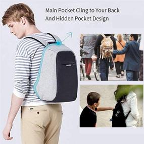 img 3 attached to Oscaurt Laptop Travel Backpack with USB Charging Port - Anti-theft Daypack for 15.6 Inch Laptop, Ideal for Business, College, and School - Suitable for Men and Women