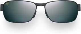 img 4 attached to 🕶️ Стильные прямоугольные солнцезащитные очки Maui Jim Black Coral