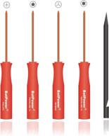 🔧 batpower s2 mac laptop screwdriver set with pentalobe 5, pentalobe 6, tri wing, phillips head & helper stick for apple macbook pro/air (all versions) логотип