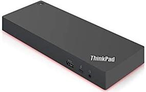 img 1 attached to 💻 Lenovo ThinkPad Thunderbolt 3 Dock Gen 2 135W (40AN0135US): Dual 4K Display, HDMI, DP, USB-C, USB 3.1, Black