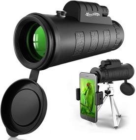 img 4 attached to 🔭 Newseego 50x60 Monocular Telescope: High Power HD for Adults with Phone Holder Clip & Tripod - Ideal for Bird Watching, Camping, Hunting, Sightseeing