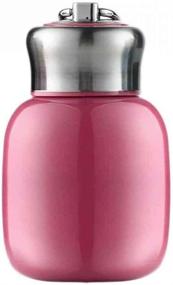 img 4 attached to Mini 9.46 oz Stainless Steel Water Bottle - Vacuum Insulated Sport Tumbler Cup, Leakproof Hot and Cold Water Bottle for Women, Girls, Kids - Perfect Gift for Milk Tea, Lunch (Rose)