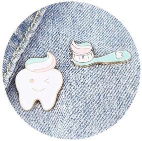 img 4 attached to 💊 Chill Pill Pin Set: Enamel Brooches for Girls & Women - Ideal Medical Jewelry for Nurses, Doctors, and Medical Students"