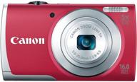 📷 canon powershot a2600 16.0 mp digital camera: 5x optical zoom, 720p full hd video recording, red (old model) logo