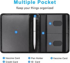 img 1 attached to 📝 ACdream Vaccine Card Holder - Essential Men's Accessory for Organization and Security