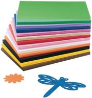 🎨 s&s worldwide color splash! pack of 78 foam sheets assortment logo