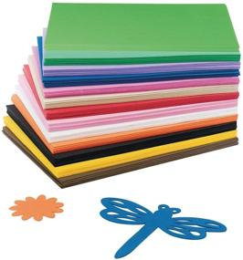 img 3 attached to 🎨 S&S Worldwide Color Splash! Pack of 78 Foam Sheets Assortment