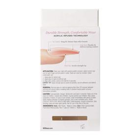 img 2 attached to 💅 Enhanced KISS Salon Clear Acrylic Natural Nails - Long Length, Ultra-Smooth Finish DIY Manicure Kit with Pink Gel Nail Adhesive, Compact File, Manicure Stick, and Size Variety of 28 Nails