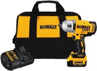 🔧 dewalt cordless impact wrench kit, 20v max xr, high torque, brushless, 1/2-inch, with detent pin anvil (dcf899m1) logo