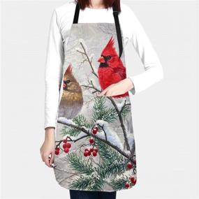 img 2 attached to Christmas Cardinal Bird Унисекс Устойчивость к каплям воды
