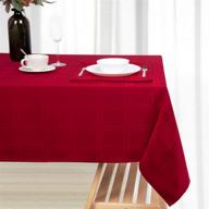 🍽️ durable and decorative rectangle tablecloth: resistant tablecloths for stylish dining logo