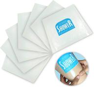 jj care [upgraded] waterproof shower protector film 9”x9” (pack of 7) 🚿 shield for showering, plastic picc line cover, disposable bandage cover, transparent dressing cover logo