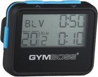 🕒 gymboss interval timer and stopwatch - black/blue softcoat - enhanced seo логотип