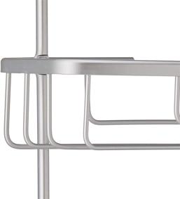 img 2 attached to Inspired Living Shelf Organizer Rack: Rust-Proof Shower-Caddies for Reade, Sleek Matte Aluminum Design