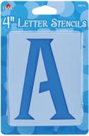 🎨 plaid 4-inch letter stencil value pack - 28874 genie logo