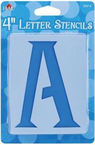 img 1 attached to 🎨 Plaid 4-Inch Letter Stencil Value Pack - 28874 Genie