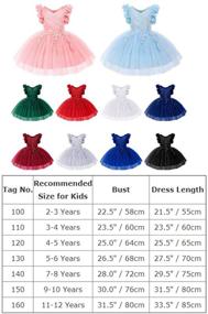 img 1 attached to High Low Embroidery Birthday Bridesmaid Communion Girls' Clothing in Dresses