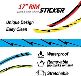 img 1 attached to MC Motoparts Stripes Stickers Pattern Motorcycle & Powersports in Parts