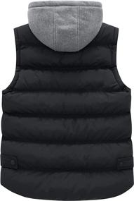 img 1 attached to Quilted Puffer Vest for Women - Thicken Warm Winter Coat with Removable Hood by Wantdo