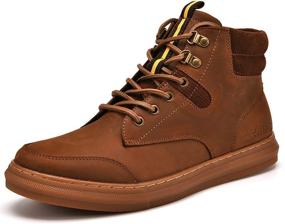 img 4 attached to Arkbird Men's Fashion Sneakers in Genuine Leather for Original Style Shoes