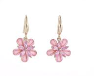 🌸 charming cherry flower dangle earrings: hypoallergenic retro blossom jewelry for women - ideal wedding, birthday gift logo