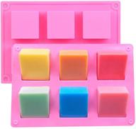 🧼 12-cavity square silicone mold for soap, candles, and jelly – set of 2 logo