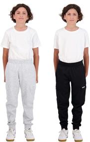 img 2 attached to Hind Sweatpants Pockets Athletic Black Charcoal Boys' Clothing for Active