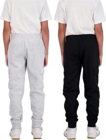 img 1 attached to Hind Sweatpants Pockets Athletic Black Charcoal Boys' Clothing for Active