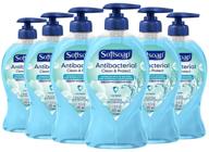 🧼 softsoap antibacterial liquid hand soap pump, clean & protect, cool splash - 11.25 fl oz, 6-pack logo