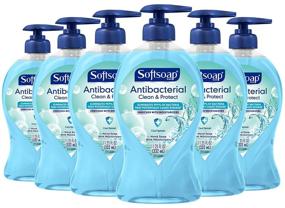 img 4 attached to 🧼 Softsoap Antibacterial Liquid Hand Soap Pump, Clean & Protect, Cool Splash - 11.25 Fl Oz, 6-Pack