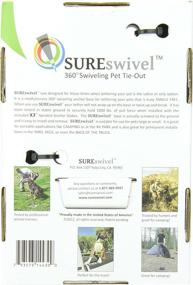 img 1 attached to Premium Quality SUREswivel 360° Pet Tie-Out, Proudly Made in the USA