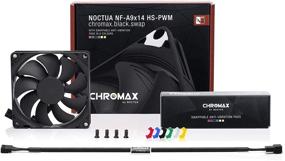 img 2 attached to 🔳 Noctua NF-A9x14 HS-PWM chromax.Black.swap: Премиум-вентилятор низкого уровня шума (92x14 мм, черный)