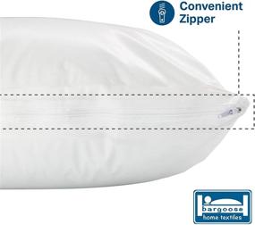 img 1 attached to Bargoose Home Textiles – Bedbug-Proof Pillow 🛏️ Protector: Waterproof, Zippered Encasement in Standard Size (Single, White)