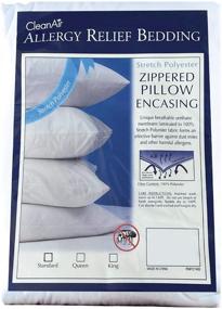 img 3 attached to Bargoose Home Textiles – Bedbug-Proof Pillow 🛏️ Protector: Waterproof, Zippered Encasement in Standard Size (Single, White)