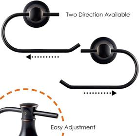 img 2 attached to 🧻 IONCAT Single Post Toilet Paper Holder - Wall Mount for Bathroom & Kitchen, Oil Rubbed Bronze