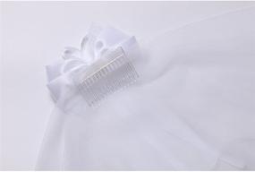 img 1 attached to White Floral Communion 27 6Inch Wreath Girls' Accessories for First Communion Veils