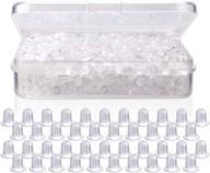 🔒 1000 pieces of clear earring safety backs - 5 mm silicone clear earring clutch logo