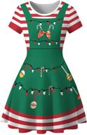 🎄 pizoff short sleeve women's christmas dress in a casual a-line style logo