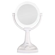 🔆 enhanced beauty routine: zadro max bright sunlight dual sided vanity mirror, white, 10x/1x magnification logo