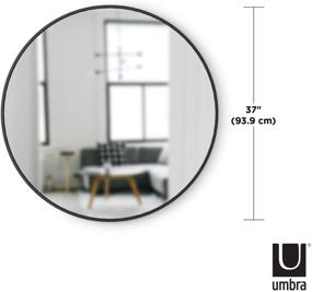 img 3 attached to 🪞 Enhance Your Space with the Umbra Hub Rubber Frame Wall Mirror, 37-Inch, Black