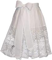 enhance your dirndl style with 👗 our exquisite german short white lace apron логотип