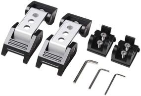 img 2 attached to 🔒 High-Quality Aluminum Silver Hood Latches Kit for 2007-2018 Jeep Wrangler JK JKU - SOYAVISION Brand