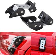 🔒 high-quality aluminum silver hood latches kit for 2007-2018 jeep wrangler jk jku - soyavision brand logo